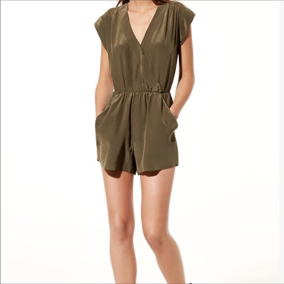 Aritzia Babaton Corbett Romper in Strap Green XS - Picture 4 of 11